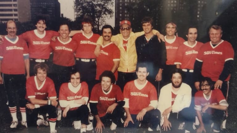 Giving Thanks, and Mourning a Loss, in a Softball Fraternity